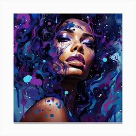Blues And Purples Canvas Print