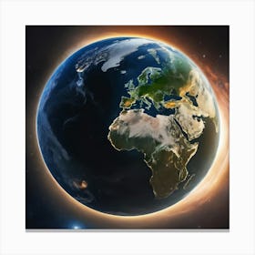 Earth From Space 4 Canvas Print