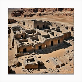 Egyptian Ruins Canvas Print