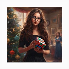 Rubik'S Cube Canvas Print