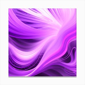 Abstract Purple Wave Canvas Print