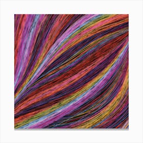 Abstract Rainbow Swirls Canvas Print