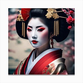 Geisha 166 Canvas Print