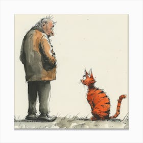 Creatai 24830 The Most Clumsy Cat And His Grumpy Owner Ever B 10b38b8c 8954 4b52 9d36 A35d2aff920e 0 Canvas Print