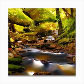 Creek Of Gold 6 Canvas Print