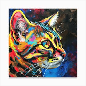 Kisha2849 Bengal Cat Colorful Picasso Style Full Page No Negati 2d20d544 9483 46dc 93f0 46e12e459bb1 Canvas Print