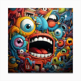Monsters And Monsters Canvas Print