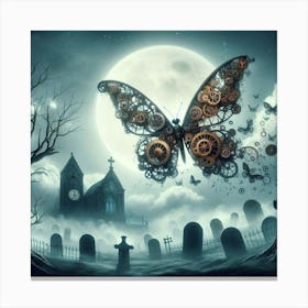 Ghostly Butterfly Canvas Print