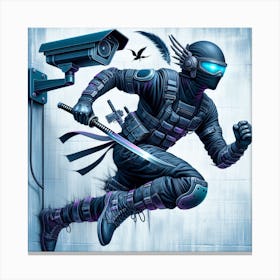 Modern ninja 2 Canvas Print
