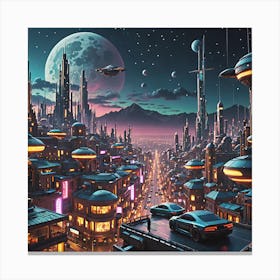 Futuristic City 1 Canvas Print