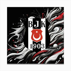 Beşiktaş J.K Logo Wall Art 13 Canvas Print