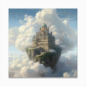 Castle In The Clouds Canvas Print