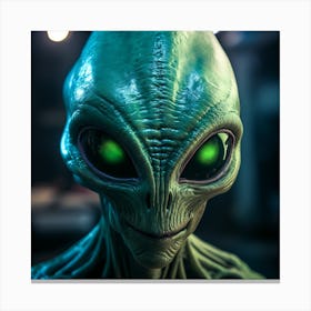 Alien Head 11 Canvas Print