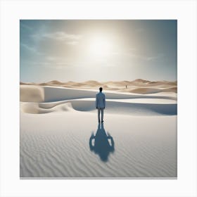 Man In The Desert 60 Canvas Print