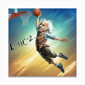 Basketball Dunk Canvas Print