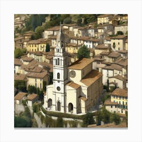 Kirche in Cassone, Gustav Klimt 1 Canvas Print