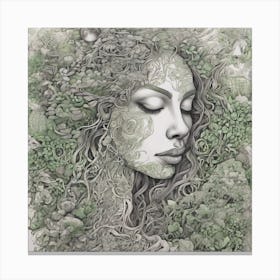 'The Green Woman' Canvas Print