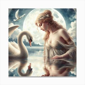 Swans 10 Canvas Print