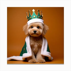 Asm A Cute Dog Wears Like A King 13ec2f08 9f63 4a9f 9571 3a759abf4ad4 Canvas Print