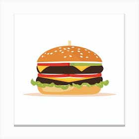 Hamburger 9 Canvas Print