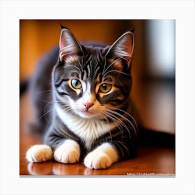 beautiful cat Canvas Print