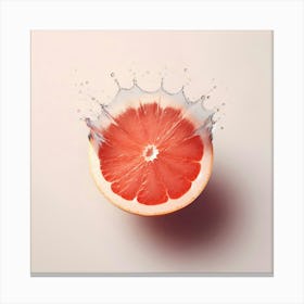 Grapefruit Splash Canvas Print