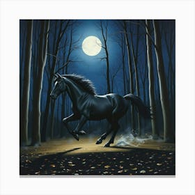 Horse In The Woods 11 Canvas Print