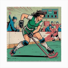 Hockey Player Canvas Print