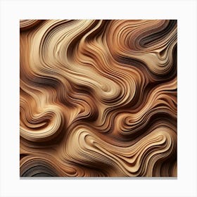 Abstract Wavy Texture Canvas Print