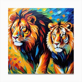 Lions Canvas Print