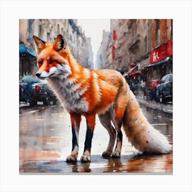 The Fairy Tale Fox Canvas Print