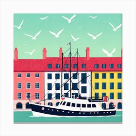 Swedish Harbor Canvas Print