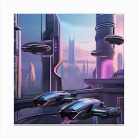 Futuristic City 9 Canvas Print