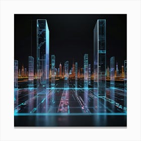 Futuristic City Canvas Print