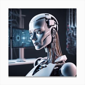 Robot Woman 7 Canvas Print