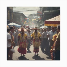 San Juan Carnival Canvas Print