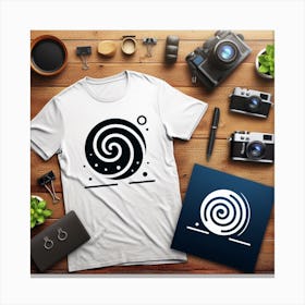 Tshirt with logo Canvas Print