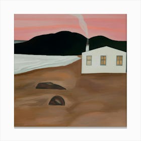 House On The Beach Canvas Print