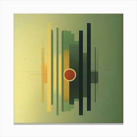 Abstract geometric retro modern art Canvas Print