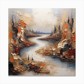 Abstract, River 3 Canvas Print