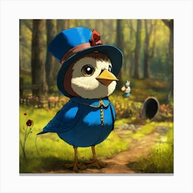 Beatrice The Bluebird From Over The Garden Wall In (1) Canvas Print