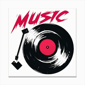 Music Logo Canvas Print