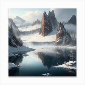 Winter Landscape 3 Canvas Print