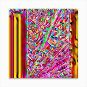 Colour explosion of orbits Canvas Print