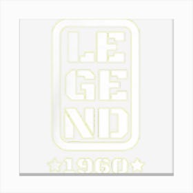 Birthday Legend 1960 Birthday Year Born Vintage Retro Canvas Print