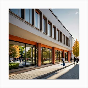 Facade Of A Building Canvas Print