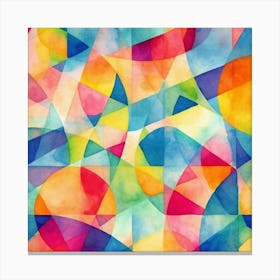 Abstract Watercolor Painting Canvas Print