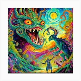 King Of The Monsters Canvas Print