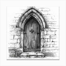 Door To The Church Canvas Print