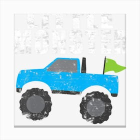 Toddler Monster Truck Boys Canvas Print